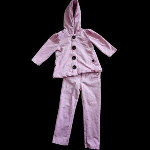 CALVIN KLEIN Pink Hooded Jacket and Pants Set Girls Size 3T